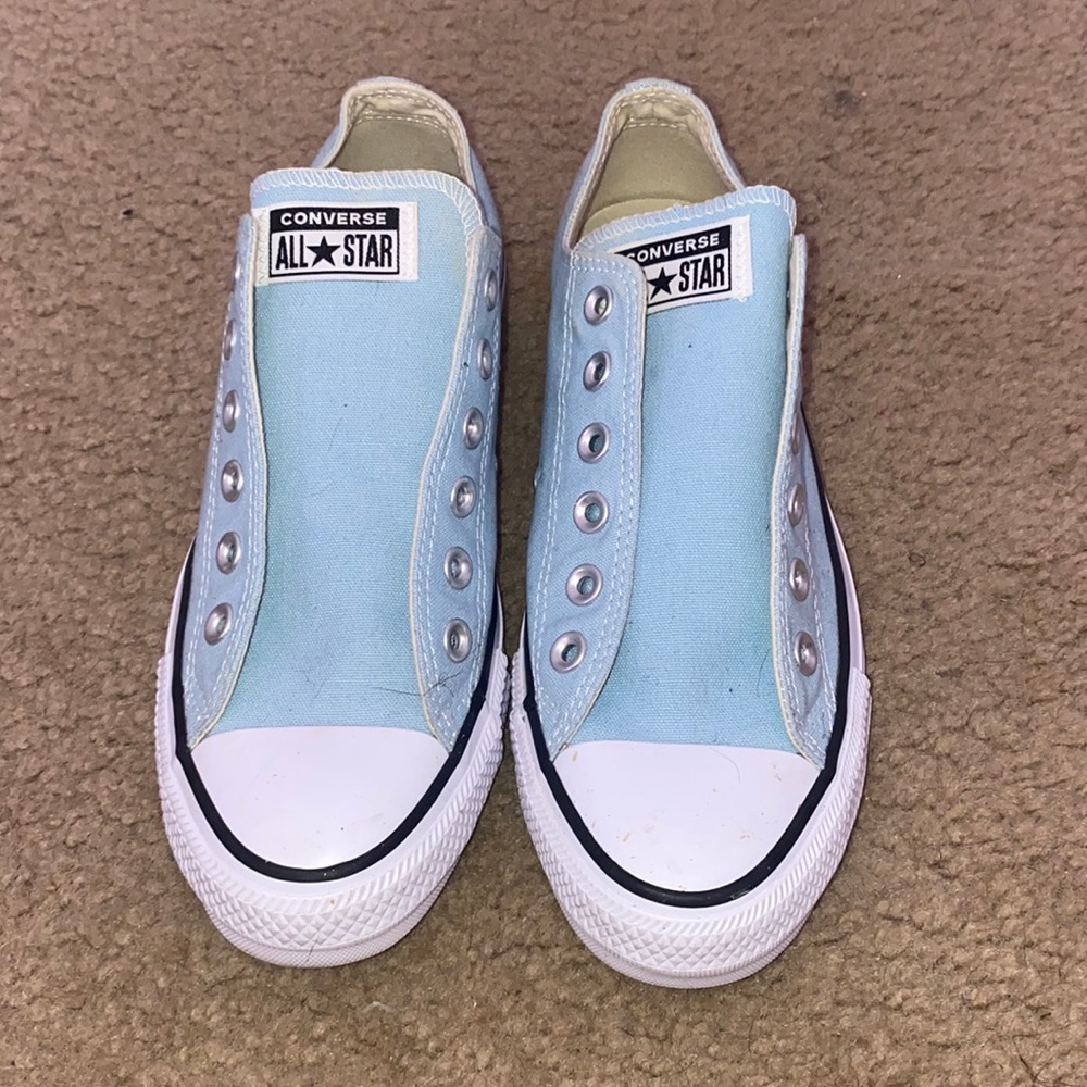 Baby blue converse